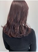 ロング × pink beige