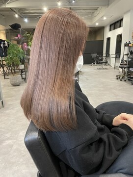 ナンバー(number+) 20代30代大人可愛い艶感ミルクティーベージュケアブリーチ