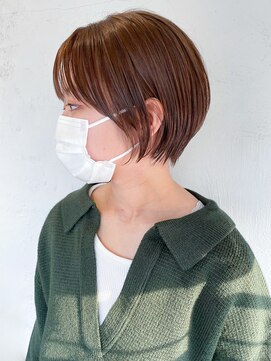 アイティーバイアルバム 松戸店(IT by ALBUM) ナチュラルショート_ボブウルフココアベージュ_ba379051