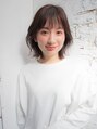 ジューシーヘアー 八尾店(Juicy Hair) 切りっぱなしのミディアム！前髪付近を少し短くし更に若々しさ◎