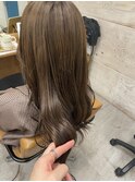オリーブベージュ/髪質改善縮毛矯正/髪質改善/韓国風/韓国ヘア