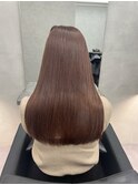 ミディアムブリーチなしミルクティーベージュブラウン赤み消し