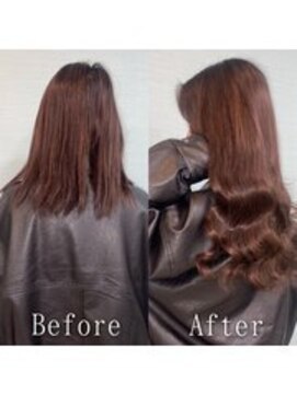 エクステ専門店あるじゃんすー 宇都宮店 ボルドー×ブラウン#シールエクステ#アースカラー#韓国#i宇都宮