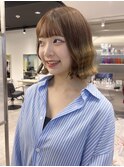 ボブアレンジ/透明感カラー【佐々木麻衣】