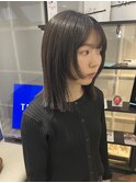 ミディアムヘア 顔周り レイヤー 原宿 表参道