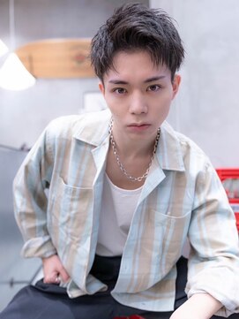 ハバナ 渋谷(HAVANA) メンズスパイキーショートハイトーンカラー刈り上げ短髪