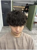 波巻きパーマ