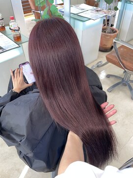 フォルテ 榛原パームス店 ピンクベージュカラー髪質改善トリートメント