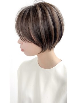 ゴカン バイ ジル ブラン 名古屋(Gokan by JIL BLAN) ハイライトバレイヤージュダブルカラーショートカット30代40代