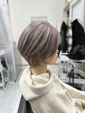 ロムーク 表参道(LOMKH) ショートボブ×ピンクベージュ