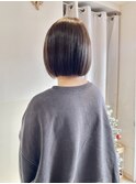 切りっぱなし丸みボブ