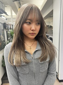 ヒビヲ(HIBIO) ハイトーンミルクティーベージュオレンジベージュカラーピンク