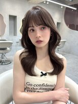 グロー 大宮(GLROW) 前髪カット くびれ巻き 韓国 ラベンダーベージュ