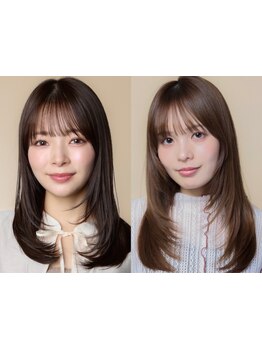 "かわいい"がキマる！レイヤーが好評*計算された顔周り×前髪カット技術[新宿駅/前髪カット/縮毛矯正]