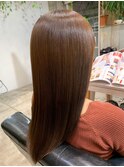 ナチュラルベージュ 透明感カラー