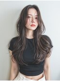 【ハイライト】【デザインロング】【レイヤーカット】