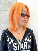 サンクプロジェクト(cinq PROJECT)&nbsp;ダメージレスなブリーチカラーで作るオレンジカラー