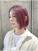 切りっぱなしボブ長めボブナチュラルボブ結べるボブ前下がりボブ