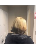 ルーツカラー×ボブ