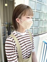 ロマーリ 岡山店(LOMARLIE)&nbsp;20代30代インナーカラーミルクティーベージュ岡山ブリーチ