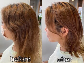 ミルシー(millci)の写真/巻ける矯正×ブリーチ毛OK◎艶髪矯正の次は巻ける美髪の時代に。レイヤー時代にあった自然な矯正をご提案◇