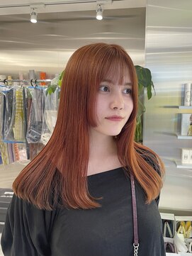 オレンジベージュ／ブリーチカラー【藤野はるひ】