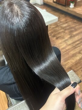 光沢のある美髪