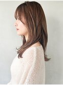 大人ガーリー前髪デジタルパーマモテ髪艶感愛され#502f1217