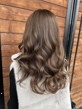 ラフ バイ マグ 南松本(R.A.F. by Mag) 冬の透明感◎ブリーチなしダブルカラー赤みなしグレージュ