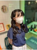 編み上げハーフツイン