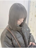 シルバーカラー/シルバーグレー/グレーカラー／ボブカット