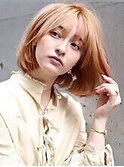 【over hair】 ハイトーン×ワンカールボブ