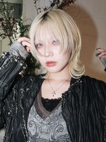シオン(shion) クラゲヘアーホワイトブロンドマロンベージュ_F30521