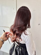 ビアンコドゥーエ(bianco due)&nbsp;ピンクベージュ/ロングレイヤー/ツヤカラー