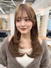 顔周りカット+透明感カラー14300→12870【レイヤーカット顔まわりカット】