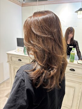 シェノン 赤羽店(CHAINON) 外国人風ロングレイヤーボリュームアップヘアモカブラウン赤羽