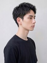 トリッカ 銀座(tricca)&nbsp;**メンズショート/アップバング/束感ショート/黒髪**