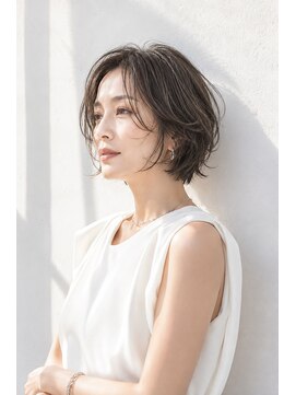アッシュ 学芸大学店(Ash) ショートボブ/大人女性/グレージュ/白髪ぼかし/脱白髪染め