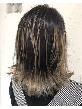 エイト 福岡天神店(EIGHT fukuoka) 【EIGHT福岡】nabe_コントラスト上質バレイヤージュシアベージ☆