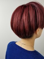 グランエクラ バイフルショウ(GRAND ECLAT by FURUSHO)&nbsp;暖色系カラー　ガーネットレッド　カジュアルショート