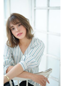 ミーツ meets+ 【meets】素肌が白く見える透明感カラー&小顔カット