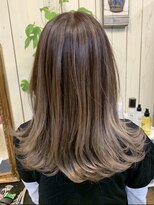 ノエル(NoEL) 根元白髪染め+バレイャージュ/イルミナカラー