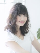 ロンドプランタン 恵比寿(Lond Printemps)&nbsp;【ロンド恵比寿店】大人可愛いウェーブセミディフォギーベージュ