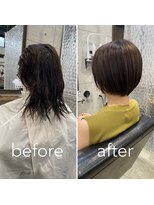 ヘアサロン ドットプラス 町田店(dot. plus) 【中西里美】ばっさりショートボブdot.plus町田