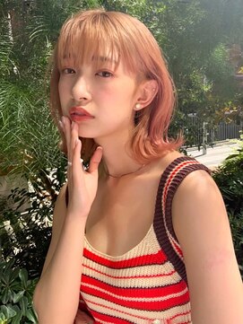 ネオリーブ アンド 渋谷店(Neolive &) 【neolive&】韓国風テラコッタ外ハネウェーブbob