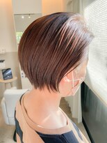ロンド(ROND) ●後ろの丸みが◎ベージュカラー小顔ショートボブ