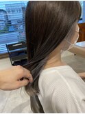 インナーカラーシルバーグレージュ 髪質改善