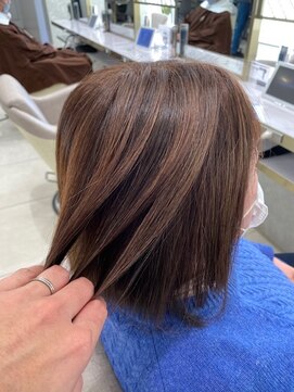 アース コアフュールボーテ 上尾店(EARTH coiffure beaute) 【脱白髪染め】育てるナチュラルハイライト