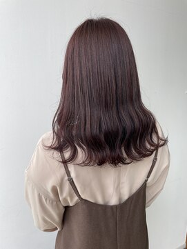 ロックス バイ マグ 松本(rocks BY MAG) 20代30代/ブリーチなし/ピンクブラウン/ツヤ感/透明感カラー