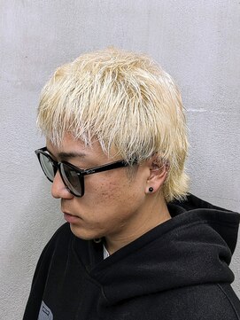 ダズルヘアーエイチ(DAZZLE hair H) ミニウルフ×抜きっぱブロンドヘアー